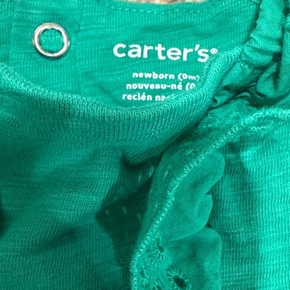 Carter’s Newborn Baby Girl Clothing Set of 4 Rompers and One Sleeveless Onesie - Picture 9 of 13